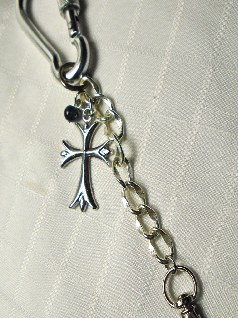 No.273. Handmade keyring with a ring and a carabiner clip Please feel free to m